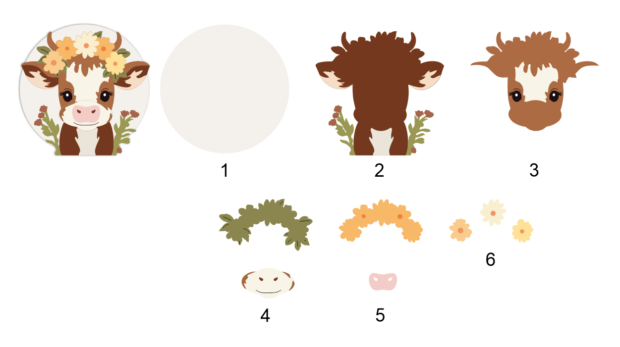Baby Cow (Door Hanger)