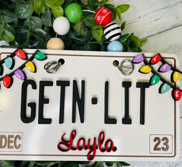 GETN-LIT LICENSE PLATE 25