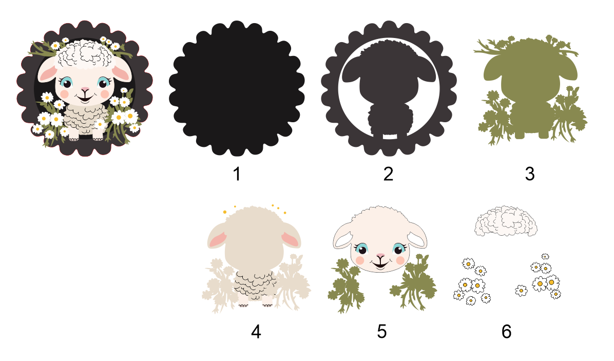 Baby Lamb (Door Hanger)