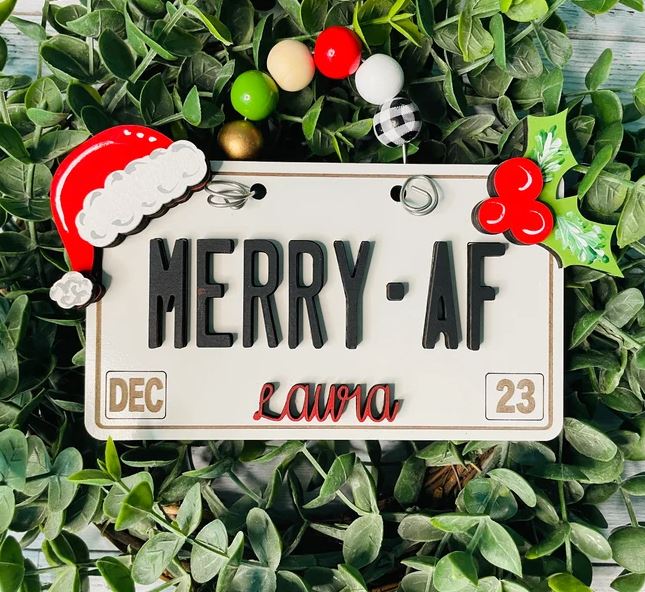 MERRY-AF LICENSE PLATE 25