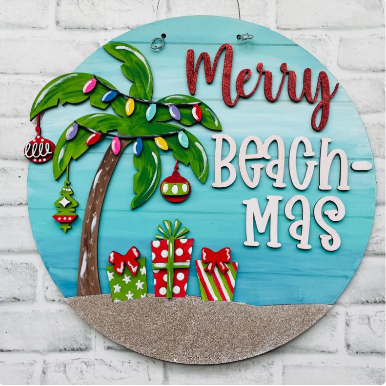 Merry Beach-Mas Door Hanger