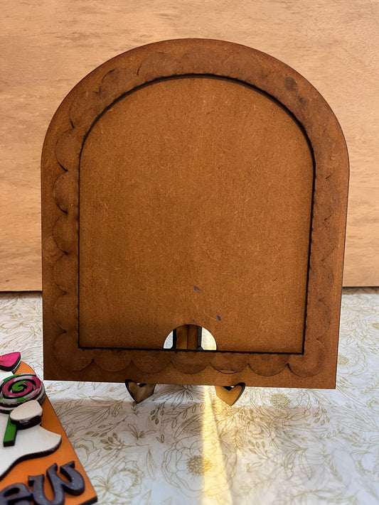 **NEW** Interchangeable Arch Frame w/Scallop edge