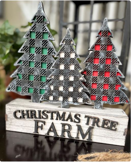 Christmas Trees Shelf Sitter