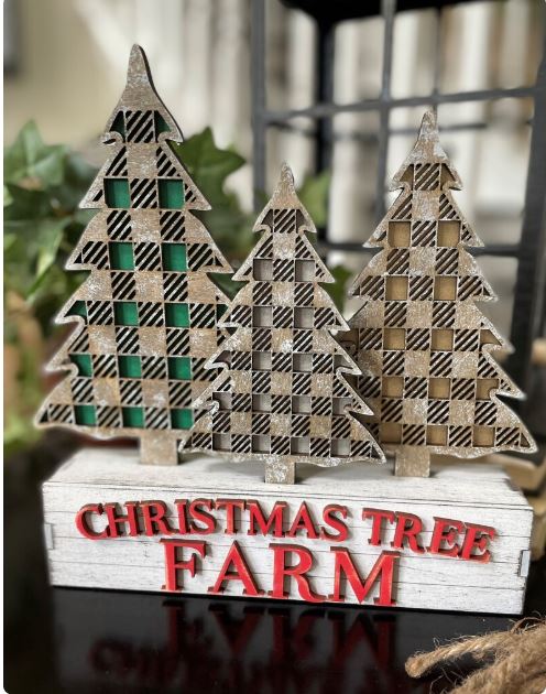 Christmas Trees Shelf Sitter