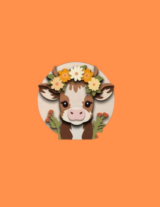 Baby Cow (Door Hanger)