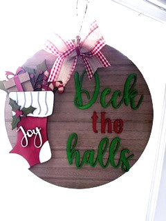 Fall or Christmas Door Hanger Kit