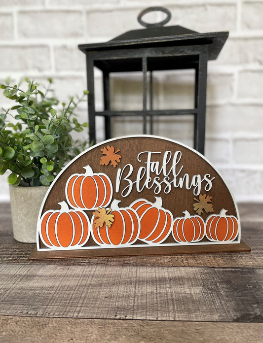 Fall Blessing Shelf Sitter