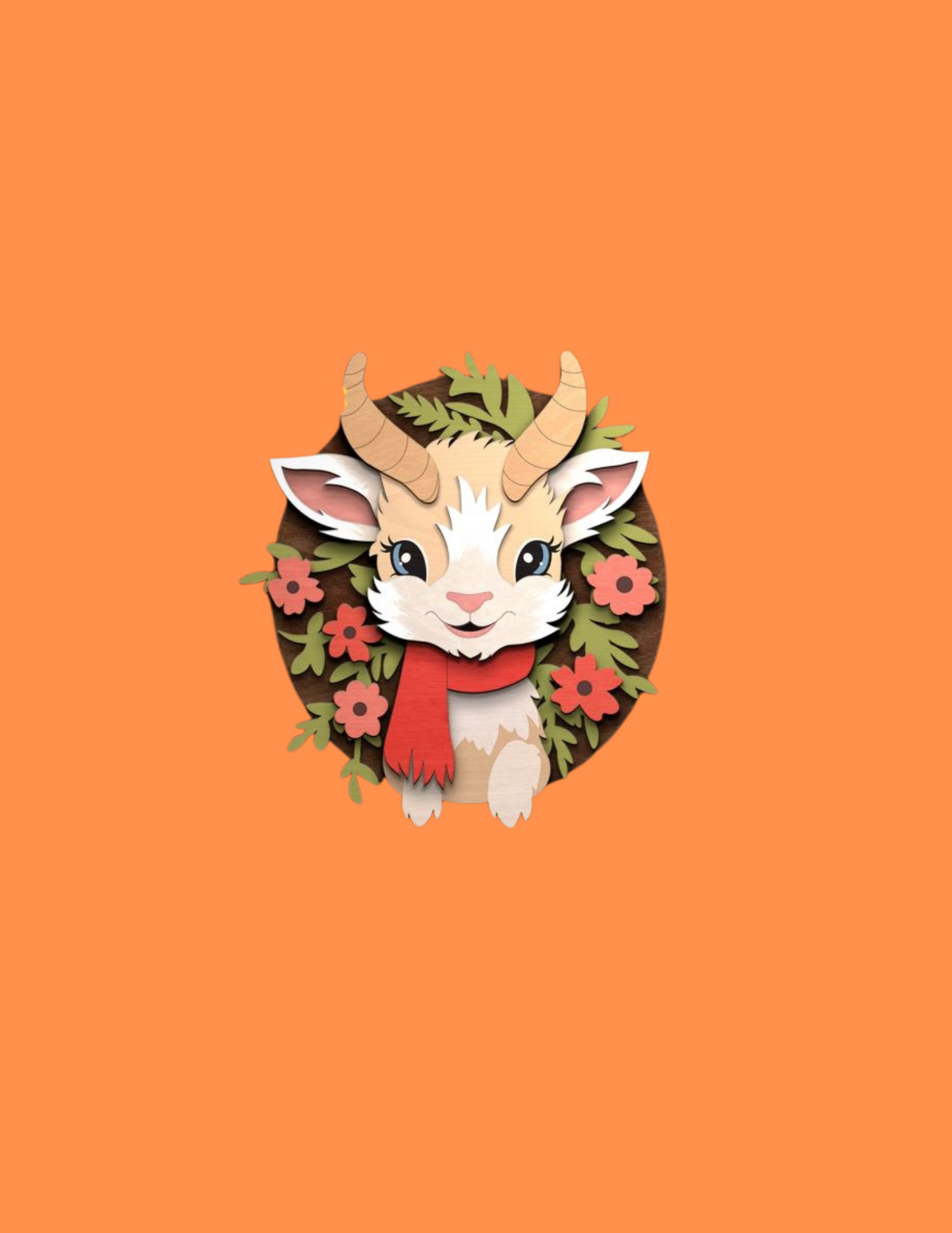Baby Goat Door Hanger