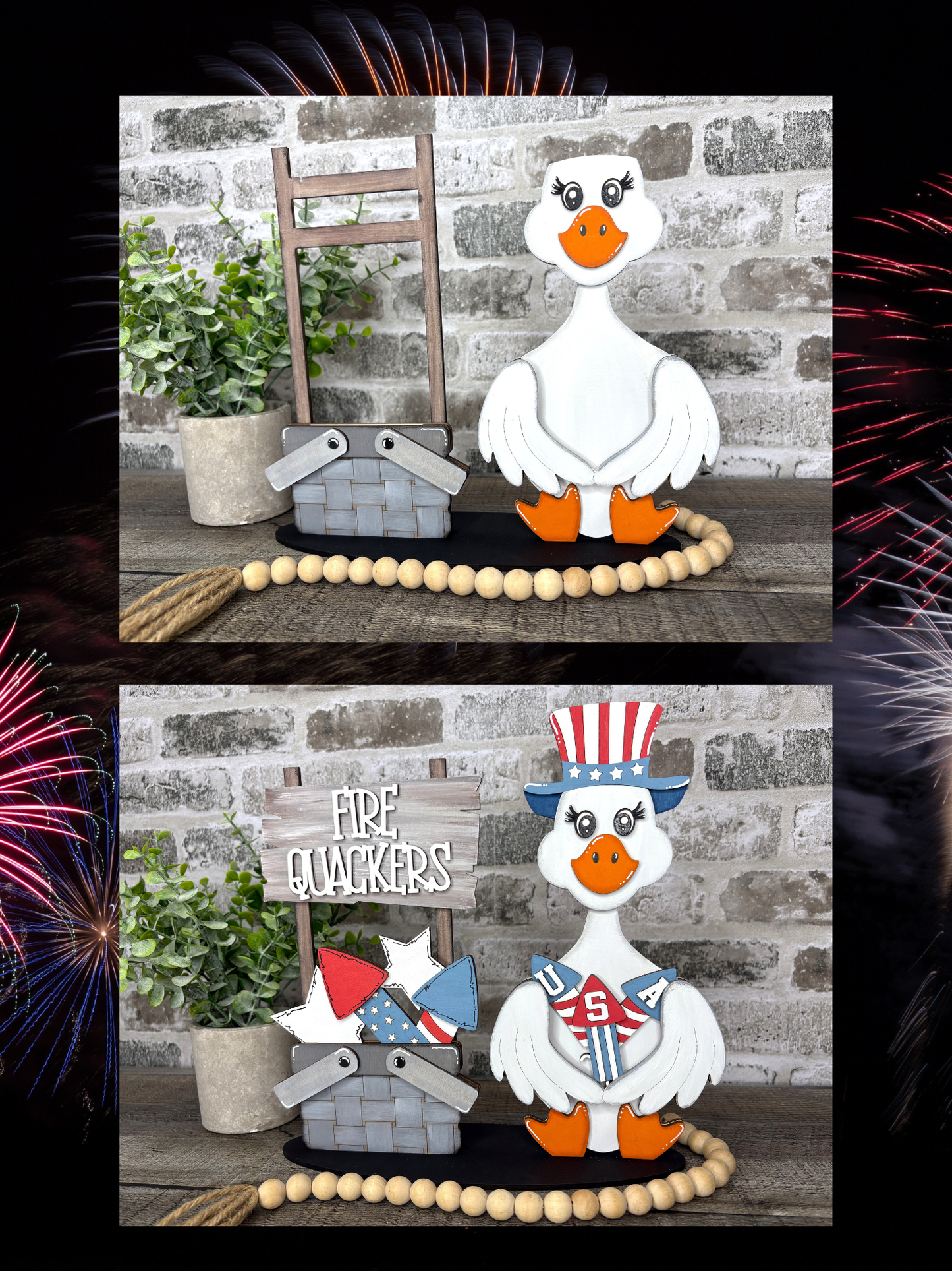 Goose Interchangeable Base PLUS Firequacker Shelf Sitter