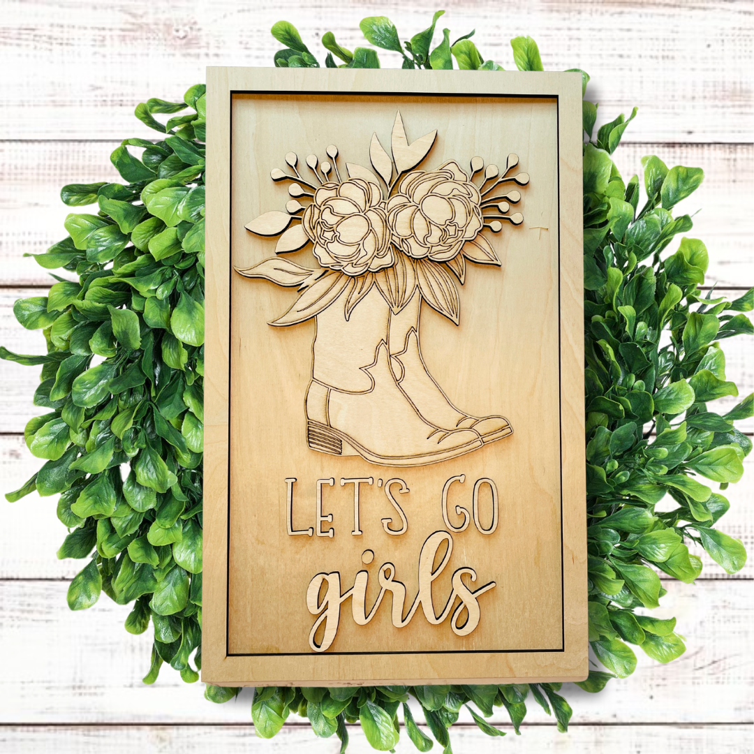 Let's Go Girls Door Hanger