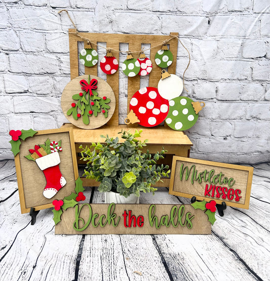 Mistletoe Tiered Tray Kit