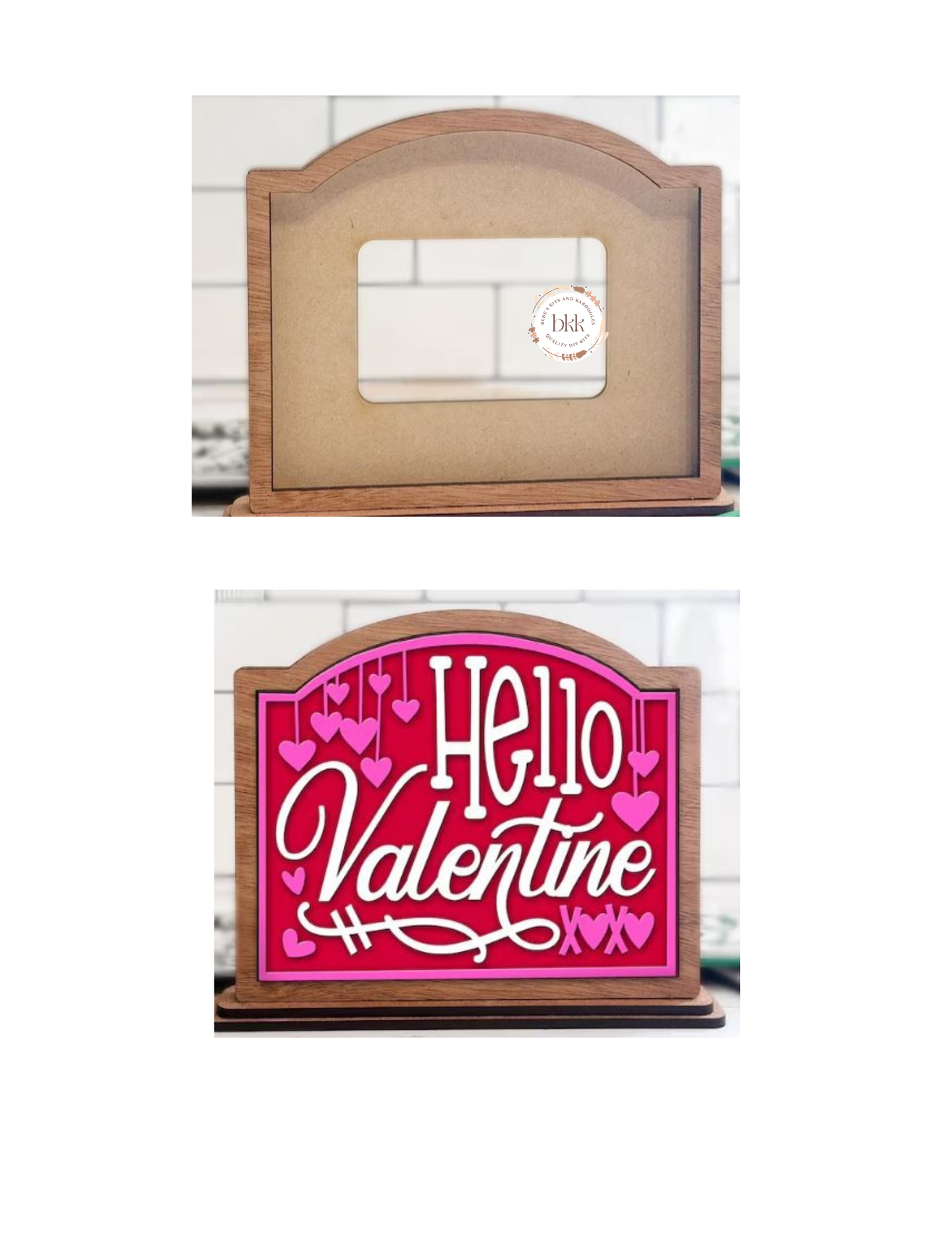 NEW - Interchangeable Shelf Sitter w/Hello Valentine